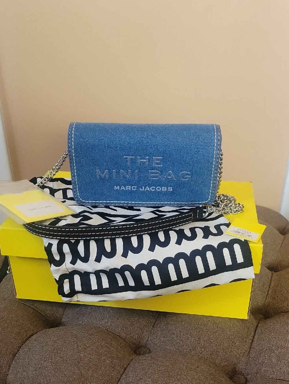 Marc Jacobs Denim Mini Crossbody in Light Blue - Picture 6 of 8